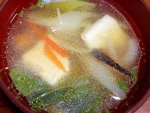 超簡単！具だくさん和風スープ〜柚子風味〜